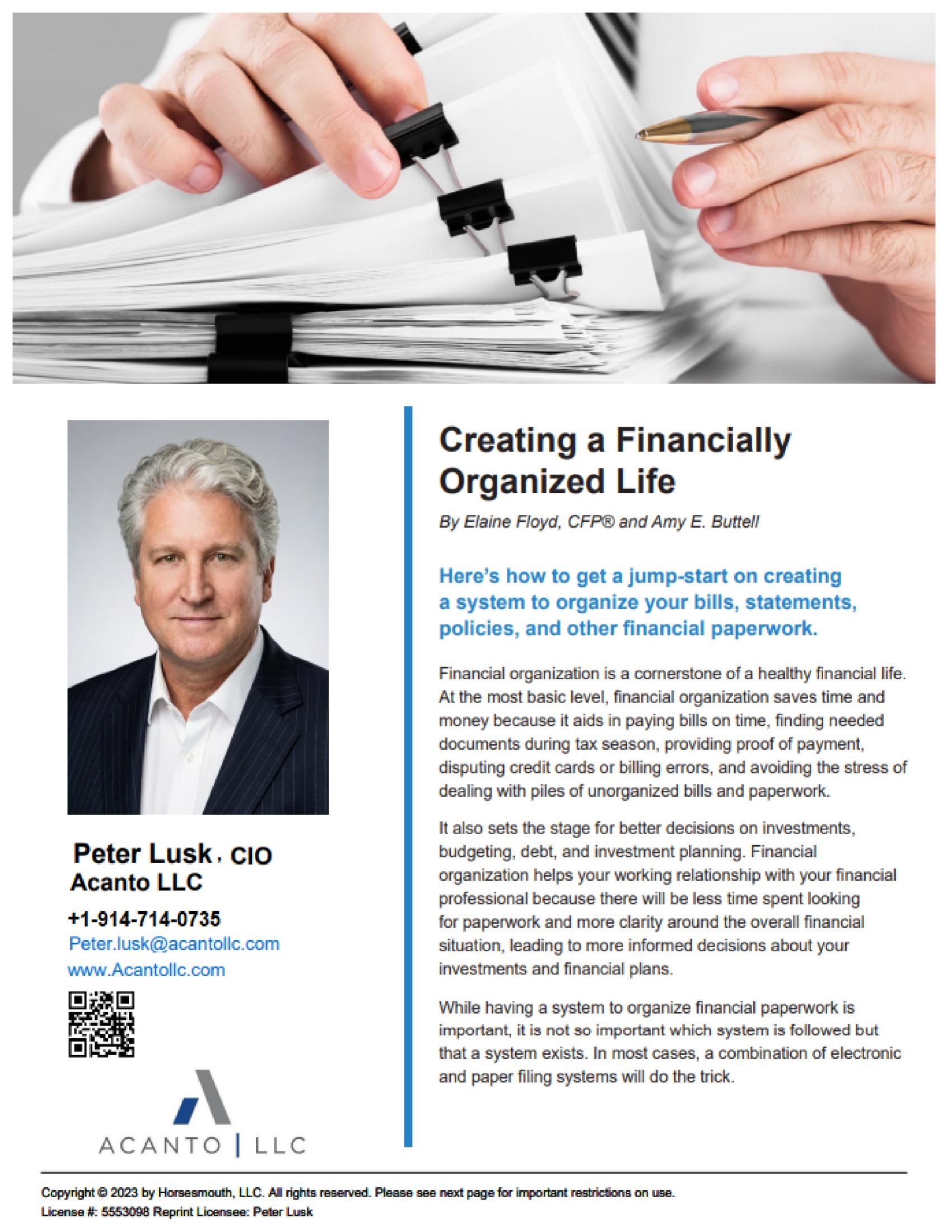 The Financial Organization Checklist Every Family Needs