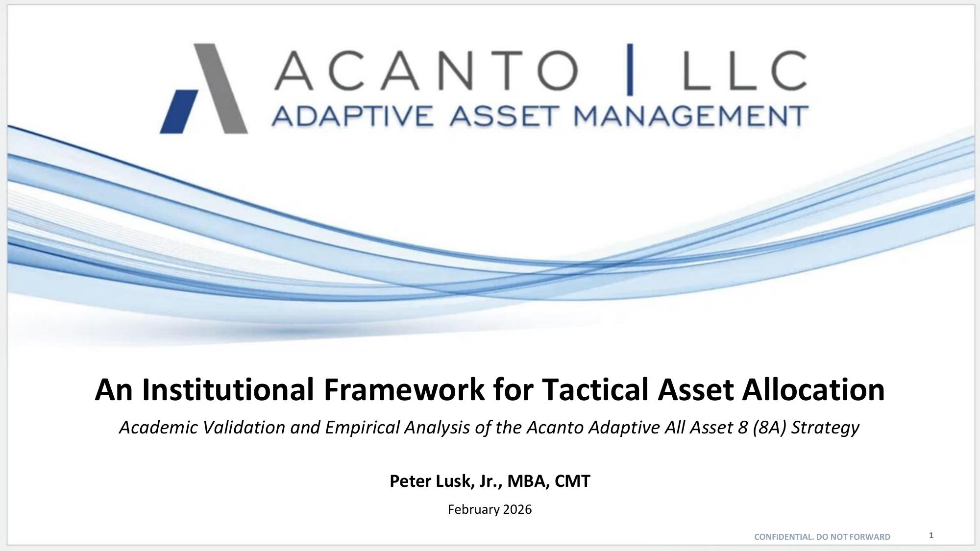 Tactical Asset Allocation